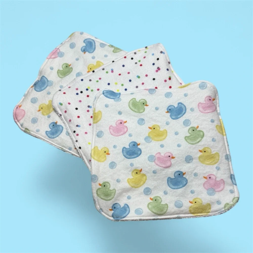 NWT Adorable Handmade reusable baby/toddler reusable washcloths.